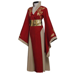 Embrace the Power with Halloweez's Cersei Lannister Red Dress Cosplay Costume for Women - Halloweez