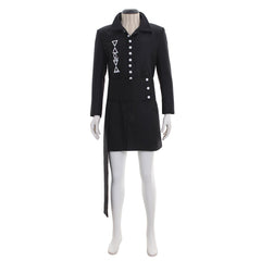 Halloweez Nameless Ghoul Cosplay Costume – Unisex Long Black Coat Inspired by Swedish Band Ghost - Halloweez
