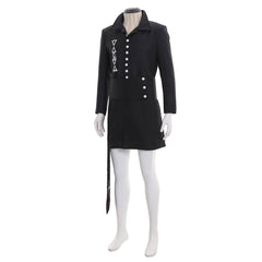 Halloweez Nameless Ghoul Cosplay Costume – Unisex Long Black Coat Inspired by Swedish Band Ghost - Halloweez