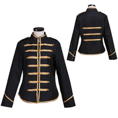 Stylish Golden and Black Military Jacket for Adults | Halloweez Parade - Halloweez
