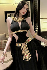 Cleopatra Athena Greek Goddess Dress Princess Party Evening Cosplay Costume - Halloweez