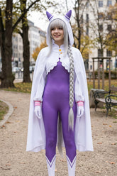 Re:ZERO Starting Life in Another World Emilia Cosplay Jumpsuit Bodysuit - Halloweez