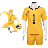 Halloweez Haikyu!! Nishinoya Yu Cosplay Costume - Official Karasuno Volleyball Uniform Set - Halloweez