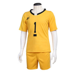 Halloweez Haikyu!! Nishinoya Yu Cosplay Costume - Official Karasuno Volleyball Uniform Set - Halloweez