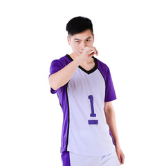 Halloweez Haikyuu!! Shiratorizawa Academy Wakatoshi Ushijima Cosplay Costume - Halloweez