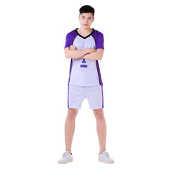 Halloweez Haikyuu!! Shiratorizawa Academy Wakatoshi Ushijima Cosplay Costume - Halloweez