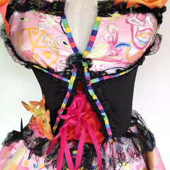 Halloweez Costume | Skeleton Print Dress for Day of the Dead and Halloween Parties - Halloweez