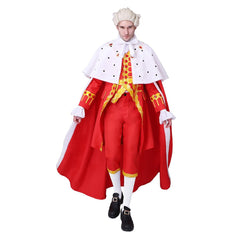 Halloweez King George III Robe Cosplay Costume – Majestic Royal Garb with Cape | Halloweez Medieval Line - Halloweez