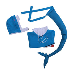 Halloweez Gawr Gura Shark Hoodie Cosplay Costume - Halloweez