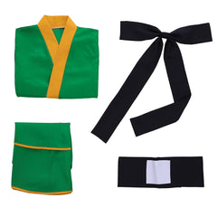 Halloweez Women's Hunter X Hunter Gon Freecss Cosplay Lolita Green Kimono Dress - Halloweez