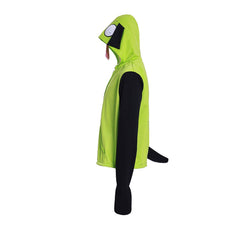 Halloweez Gir Hoodie - Invader Zim Inspired Zip-Up Jacket for Adult Men - Halloweez
