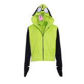 Halloweez Gir Hoodie - Invader Zim Inspired Zip-Up Jacket for Adult Men - Halloweez