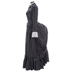 Halloweez Jack Skellington Costume - Black Stripe Suit Jacket for Unisex Halloween Party Dress - Halloweez