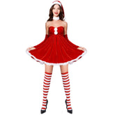 Stylish Halloweez Christmas Dress and Hat Set - Sexy Festive Clothing for Women - Halloweez