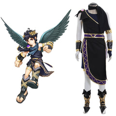 Halloweez Palutena's Mirror Cosplay Costume - Black Angel Pit Bodysuit - Halloweez
