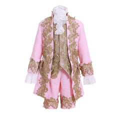 Children's Victorian Rococo Court Costume - Pink Medieval Fancy Dress | Halloweez Custom Fit - Halloweez