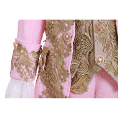 Children's Victorian Rococo Court Costume - Pink Medieval Fancy Dress | Halloweez Custom Fit - Halloweez