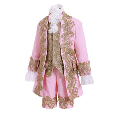 Children's Victorian Rococo Court Costume - Pink Medieval Fancy Dress | Halloweez Custom Fit - Halloweez