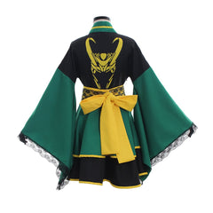 Halloweez Loki Kimono Dress Cosplay Costume - Custom Made for Unique Style - Halloweez