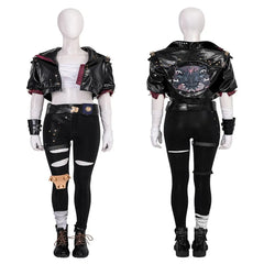 Halloweez Arcane 2 Vi Cosplay Costume - Women's Leather Coat & Pants Set for Halloween Party - Halloweez