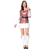 Stylish Halloweez Christmas Costume - Long Sleeve Striped Dance Party Outfit - Halloweez