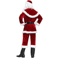Men's Halloweez Christmas Clothing, Festive Santa Claus Outfit, Unique Printed Holiday Wear Set - Halloweez
