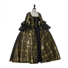 Elegant Marie Antoinette Rococo Masquerade Dress | Victorian Ball Gown for Royal Events, Cosplay & Performances - Halloweez