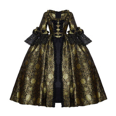 Elegant Marie Antoinette Rococo Masquerade Dress | Victorian Ball Gown for Royal Events, Cosplay & Performances - Halloweez