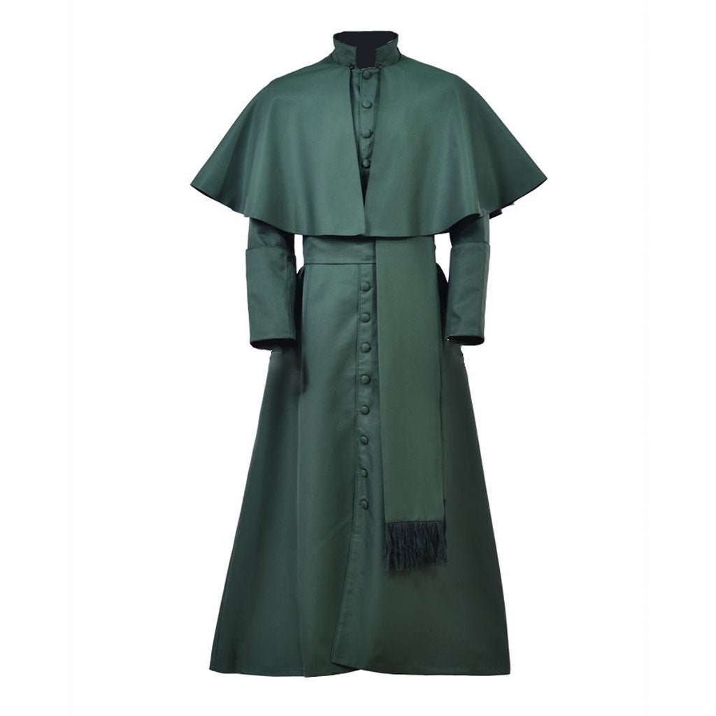 Authentic Medieval Clergy Robe - Handcrafted Catholic Priest Cassock & Liturgical Vestments | Halloweez Men Medieval Series - Halloweez