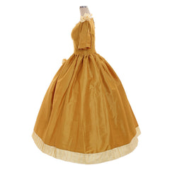 Elegant Halloweez Custom-Made Aristocrat Ball Gown | Yellow Victorian Gothic Rococo Dress - Halloweez