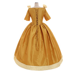 Elegant Halloweez Custom-Made Aristocrat Ball Gown | Yellow Victorian Gothic Rococo Dress - Halloweez