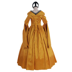 Elegant Anne Boleyn Inspired Tudor Dress for Renaissance and Cosplay Events - Halloweez