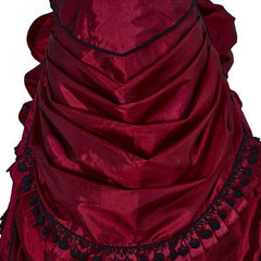 Halloweez 18th Century Red Gothic Bustle Dress - Victorian Ball Gown Costume for Women - Halloweez