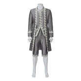 Epic Medieval King George Cosplay Costume - Grey British Royal Suit for Halloween & Special Occasions - Halloweez