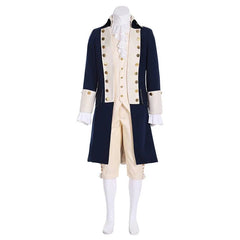 Elegant Medieval King or Prince Men's Uniform Costume with Victorian Travel Suit and Cape by Halloweez - Halloweez