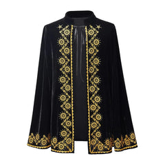 Elegant Medieval King Prince Cosplay Cape - Perfect for Halloween, Parties, and Festivals - Halloweez