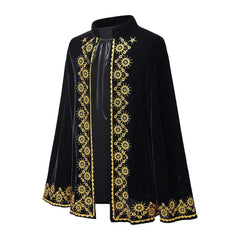 Elegant Medieval King Prince Cosplay Cape - Perfect for Halloween, Parties, and Festivals - Halloweez