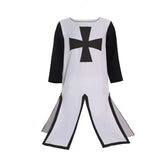Halloweez Medieval Knight Renaissance Warrior Cosplay Costume - Hospitaller Tabard Surcoat & Civil War Robe for Men - Halloweez