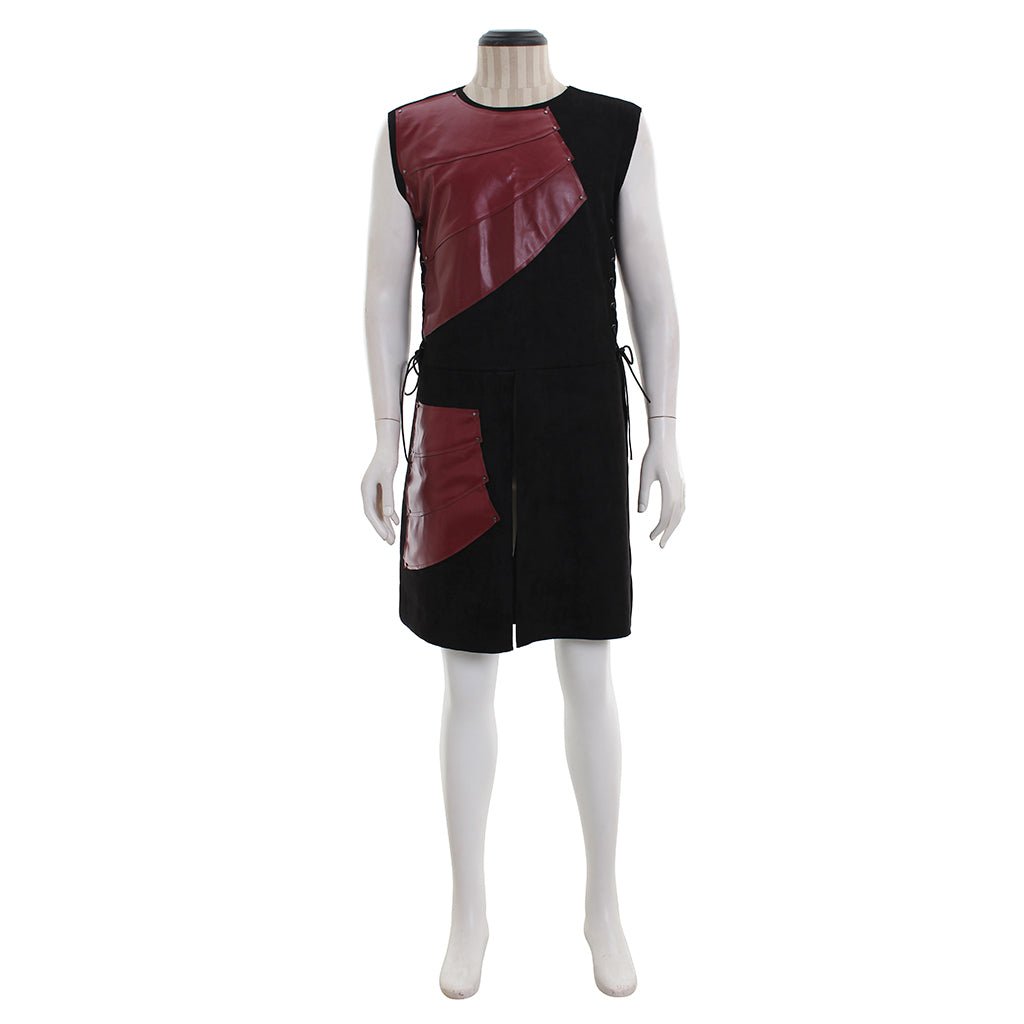 Halloweez Men’s Medieval Victorian Sleeveless Jacket - O-Neck Top for Summer Renaissance & Cosplay - Halloweez