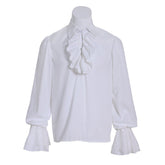 Historical Pirate Ruffle Shirt for Men - Victorian Tudor Rococo Prince Blouse | Halloweez Cosplay Series - Halloweez