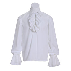 Historical Pirate Ruffle Shirt for Men - Victorian Tudor Rococo Prince Blouse | Halloweez Cosplay Series - Halloweez
