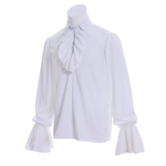 Historical Pirate Ruffle Shirt for Men - Victorian Tudor Rococo Prince Blouse | Halloweez Cosplay Series - Halloweez