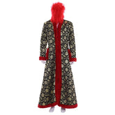 Elegant Red Medieval Kaftan with Fur Hat | Halloweez Victorian Winter Men's Cosplay Costume - Halloweez