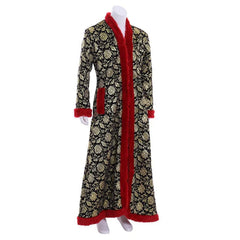 Elegant Red Medieval Kaftan with Fur Hat | Halloweez Victorian Winter Men's Cosplay Costume - Halloweez