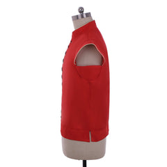 Epic Renaissance Gothic Doublet Vest for Men - Red Vintage Cosplay Costume | Halloweez - Halloweez