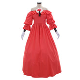 Elegant Halloweez Renaissance Dress | Victorian Marie Antoinette Gown with Gloves for Cosplay & Events - Halloweez