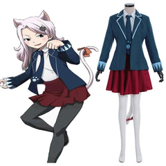 Halloweez Fairy Tail Final Season Carla Human Form Dress Cosplay Costume School Uniform - Halloweez