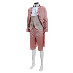 Men's Pink Vintage Court Suit - British Style European Prince Cosplay Costume | Halloweez Medieval Series - Halloweez