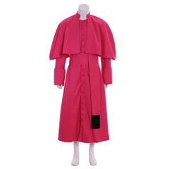 Men's Medieval Roman Clergy Cassock - Red Robes with Belt | Halloweez Collection - Halloweez