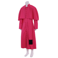 Men's Medieval Roman Clergy Cassock - Red Robes with Belt | Halloweez Collection - Halloweez